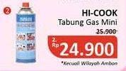 Promo Harga HICOOK Tabung Gas (Gas Cartridge) Mini 150 gr - Alfamidi