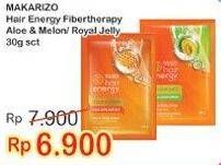 Promo Harga MAKARIZO Hair Energy Fibertherapy Hair & Scalp Creambath Aloe Melon, Royal Jelly 30 gr - Indomaret