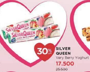 Promo Harga Silver Queen Chocolate Very Berry Yoghurt 25 gr - Watsons