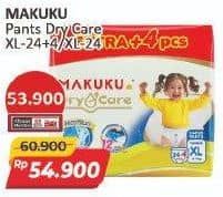 Promo Harga Makuku Dry & Care Celana XL24, XL24+4 24 pcs - Alfamart