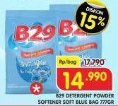 Promo Harga B29 Detergent + Softener Soft Blue 777 gr - Superindo