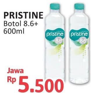 Promo Harga Pristine 8 Air Mineral 600 ml - Alfamidi
