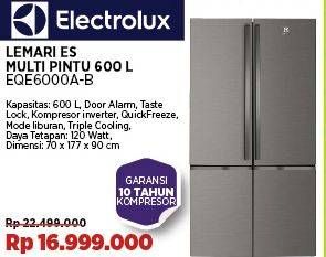Promo Harga Electrolux EQE6000A-B Kulkas Side By Side   - COURTS