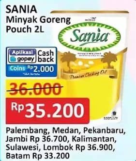 Promo Harga Sania Minyak Goreng 2000 ml - Alfamart