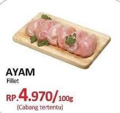 Promo Harga Ayam Fillet per 100 gr - Yogya