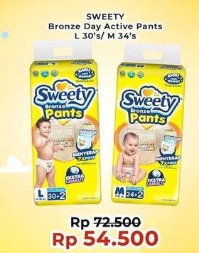 Promo Harga Sweety Bronze Pants M34, L30 30 pcs - Indomaret