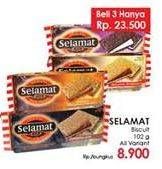 Promo Harga SELAMAT Sandwich Biscuits All Variants 102 gr - LotteMart