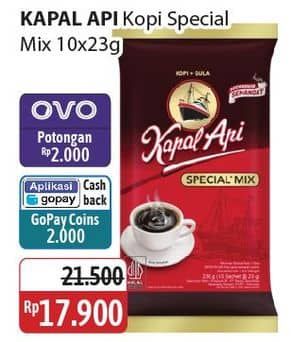 Promo Harga Kapal Api Kopi Bubuk Special Mix per 10 sachet 23 gr - Alfamidi
