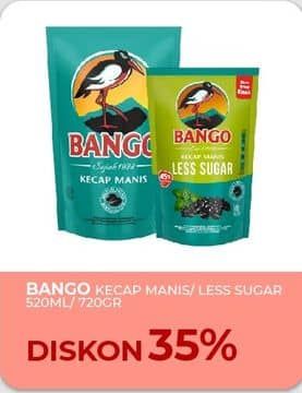 Promo Harga Bango Kecap Manis Less Sugar 520 ml - Yogya