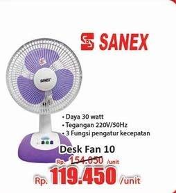 Promo Harga Sanex Desk Fan 10 Inch  - Hari Hari
