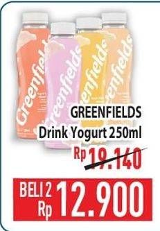 Promo Harga Greenfields Yogurt Drink 250 ml - Hypermart