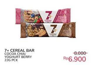 Promo Harga 7 Cereal Bar Cocoa Chia, Yoghurt Berry 22 gr - Indomaret
