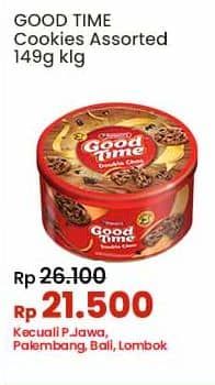 Promo Harga Good Time Chocochips Assorted Cookies Tin 149 gr - Indomaret
