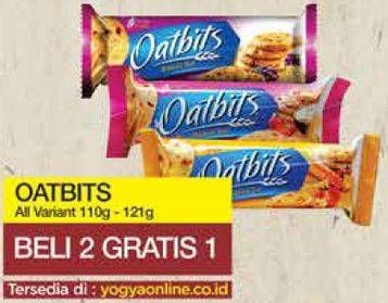 Promo Harga OATBITS Biskuit All Variants 110 gr - Yogya