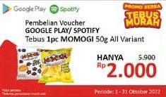 Promo Harga Momogi Premium Snack All Variants 50 gr - Alfamidi