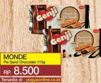 Promo Harga Monde Genji Pie Sand Chocolate 110 gr - Yogya