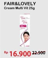 Promo Harga GLOW & LOVELY (FAIR & LOVELY) Multivitamin Cream 25 gr - Alfamart