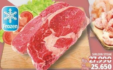 Promo Harga Sirloin Steak per 100 gr - LotteMart