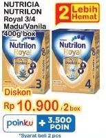 Promo Harga Nutricia Nutrilon Royal 3/4 Madu/Vanila 400g box  - Indomaret