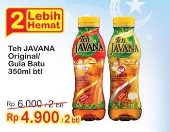 Promo Harga JAVANA Minuman Teh Gula Batu, Melati 350 ml - Indomaret