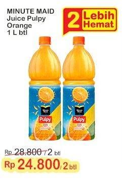 Promo Harga Minute Maid Juice Pulpy Orange 1000 ml - Indomaret