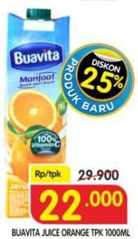 Promo Harga Buavita Fresh Juice Orange 1000 ml - Superindo