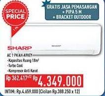 Promo Harga Sharp AH-A9VEY - AC 1PK  - Hypermart