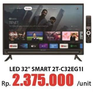 Sharp TV with Google Assistant 2T-C32EG1i  Harga Promo Rp2.375.000