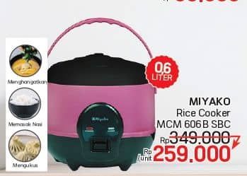 Promo Harga Miyako MCM 606 A | Rice Cooker  - LotteMart