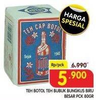 Promo Harga TEH CAP BOTOL Teh Bubuk Biru 80 gr - Superindo