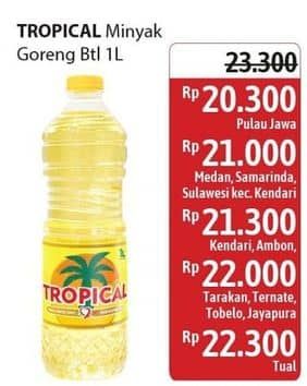 Promo Harga Tropical Minyak Goreng 1000 ml - Alfamidi