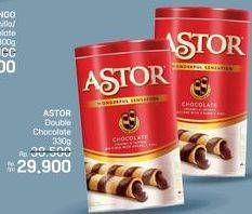 Promo Harga Astor Wafer Roll Chocolate 330 gr - LotteMart
