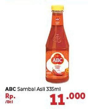 Promo Harga ABC Sambal Asli 335 ml - Carrefour