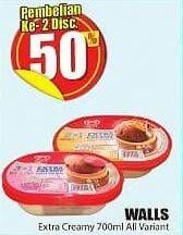 Promo Harga WALLS Ice Cream All Variants 700 ml - Hari Hari