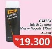 Promo Harga GATSBY Splash Cologne Musky, Woody 175 ml - Alfamidi