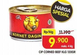Promo Harga CIP Corned Beef 120 gr - Superindo