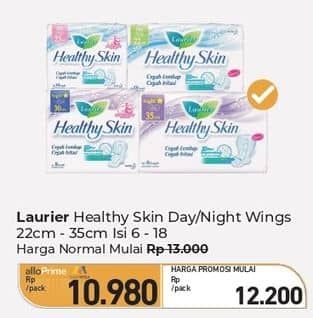 Promo Harga Laurier Healthy Skin Night Wing 35cm 6 pcs - Carrefour