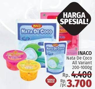 Promo Harga INACO Nata De Coco All Variants 360 gr - LotteMart