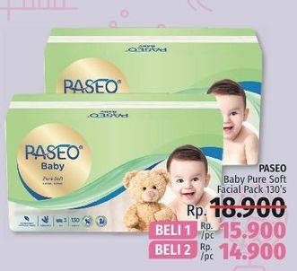 Promo Harga PASEO Baby Pure Soft per 2 pouch 130 pcs - LotteMart