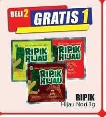 Promo Harga RIPIK HIJAU Nori 3 gr - Hari Hari