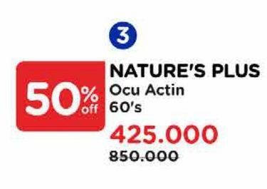 Promo Harga Natures Plus Ocu Actin 60 pcs - Watsons