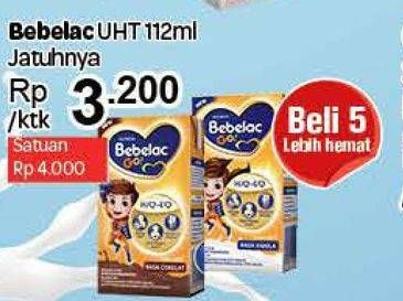 Promo Harga BEBELAC GO Susu Cair All Variants 112 ml - Carrefour