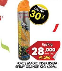 Promo Harga Force Magic Insektisida Spray Orange 600 ml - Superindo