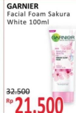 Promo Harga GARNIER Sakura White Foam 100 ml - Alfamidi