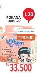 Promo Harga Pokana Baby Pants L20 20 pcs - Alfamidi