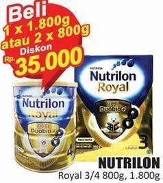 Promo Harga NUTRILON Royal 3/4 800 g, 1.800 g  - Hari Hari