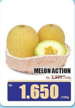 Promo Harga Melon Action per 100 gr - Hari Hari