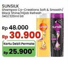 Promo Harga Sunsilk Shampoo Soft Smooth, Black Shine 340 ml - Indomaret