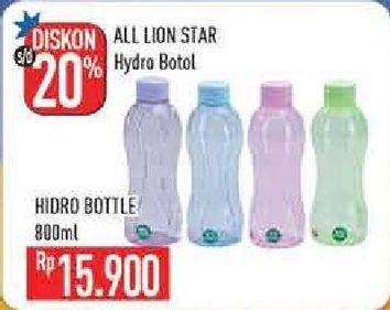 Promo Harga LION STAR Hydro Bottle 800 ml - Hypermart