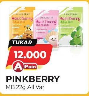 Promo Harga PINKBERRY Maskberry All Variants 22 gr - Alfamart